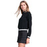 Lucky In Love Women's Rally Mock Neck Cardigan