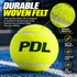 PDL Padel Balls – 2 Ball Can – Pressurized Performance Padel Balls with Durable Woven Felt, Consistent Bounce & Controlled Speed – Match & Training Balls
