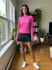 Lucky in Love Women’s High Low Breezy Long Sleeve Top