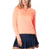 Lucky in Love Women’s High Low Breezy Long Sleeve Top