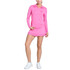 Lucky in Love Women’s Free Play Zip Long Sleeve Top – UPF 50+ LUV Lightweight Mock Neck Athletic Shirt with Mesh Panels   