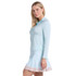 Lucky in Love Women’s Free Play Zip Long Sleeve Top – UPF 50+ LUV Lightweight Mock Neck Athletic Shirt with Mesh Panels   