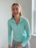 Lucky in Love Women’s Free Play Zip Long Sleeve Top – UPF 50+ LUV Lightweight Mock Neck Athletic Shirt with Mesh Panels   