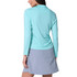 Lucky in Love Women’s Free Play Zip Long Sleeve Top – UPF 50+ LUV Lightweight Mock Neck Athletic Shirt with Mesh Panels   