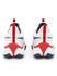 Diadora Men's Finale All Ground Tennis Shoe (Size 14.5, White/Blue/Fiery Red) (No Original Box)