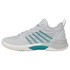 K-Swiss Women's Hypercourt Supreme 2 Tennis Shoe (Glacier Gray/Blanc de Blanc/Baltic) 