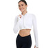 BloqUV Women's UPF 50+ Sun Protection Active Full Zip Crop Top Jacket