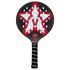 Previously Played-Master Athletics MPro Oval Platform Tennis Paddle (Black/Red)
