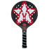 Previously Played-Master Athletics MPro Oval Platform Tennis Paddle (Black/Red)
