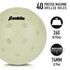 Franklin Sports Glow in the Dark Outdoor Pickleballs (3 Pack)