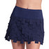 Lucky In Love Women's Living On The Fringe Tennis & Pickleball Skirt with Built-In Shorts, Stretch Jersey Fabric, Fringe Hem, 2 Pockets