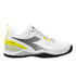 Diadora Women's Blushield Torneo 2 All Ground Tennis Shoe. (White/Black/Evening Primrose)