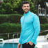 BloqUV Men's UPF 50+ Sun Protection Mock Zip Active Top