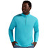 BloqUV Men's UPF 50+ Sun Protection Mock Zip Active Top