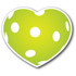 Racquet Inc Pickleball Heart Magnet