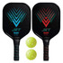 Franklin Jet Aluminum Pickleball Paddle and Ball Set (2 Paddles & 2 Pickleballs)