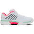 K-Swiss Women's Hypercourt Express 2 HB Clay Tennis Shoe (White/Neon Pastel Pink/Black).