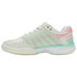 K-Swiss Women's Express Light 2E Pickleball Shoe (Ice/Honeydew/Neon Pastel Pink).