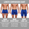 2UNDR Mens Swing Shift 9" Boxer Long Leg Underwear Limited Edition Colors