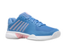 K-Swiss Women's Hypercourt Express 2 Tennis Shoe (Silver Lake Blue/White/Orchid Pink)