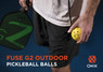 Onix Fuse G2 Outdoor Pickleball Balls (Yellow, 6-Pack)