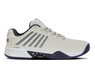 K-Swiss Men's Hypercourt Express 2 2E Tennis Shoe (Gray/White/Peacoat)