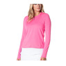 Lucky In Love Women's High Low Breezy Long Sleeve Shirt.