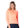 Lucky In Love Women's High Low Breezy Long Sleeve Shirt.