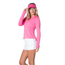 Lucky In Love Women's High Low Breezy Long Sleeve Shirt.