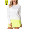Lucky In Love Women's High Low Breezy Long Sleeve Shirt.