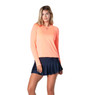 Lucky In Love Women's High Low Breezy Long Sleeve Shirt.