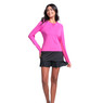 Lucky In Love Women's High Low Breezy Long Sleeve Shirt.