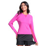 Lucky In Love Women's High Low Breezy Long Sleeve Shirt.