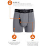 2UNDR Men's Swing Shift 3" Boxer Trunk Underwear