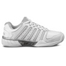 K-Swiss Hypercourt Express Leather Women's Tennis Shoe (White/Silver/Glacier Grey)