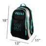 VOLKL Tennis Backpack | Holds 2 Racquets | Zippered Valuables Pocket | 13” L x 18” H x 11” W