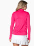 Lucky in Love Women's 1/4 Zip Long Sleeve Shirt.