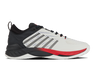 K-Swiss Men's Hypercourt Supreme 2 Tennis Shoe (Bright White/Stretch Limo/High Risk Red)