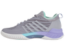 K-Swiss Women's Hypercourt Supreme 2 Tennis Shoe (Lilac Gray/Nimbus Cloud/Neon Purple)
