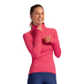 BloqUV Women's UPF 50+ Sun Protection Active Mock Zip Top (Watermelon, X-Small)