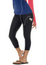 BloqUV Women's UPF 50+ Sun Protection Active Compression Capri Tights