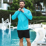 BloqUV Men's UPF 50+ Sun Protection Mock Zip Active Top