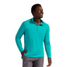 BloqUV Men's UPF 50+ Sun Protection Mock Zip Active Top