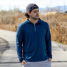 BloqUV Men's UPF 50+ Sun Protection Mock Zip Active Top