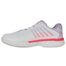 K-Swiss Women's Hypercourt Express 2 Tennis Shoe (White/Orchid Petal/Neon Blaze) 