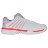 K-Swiss Women's Hypercourt Express 2 Tennis Shoe (White/Orchid Petal/Neon Blaze) 