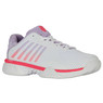 K-Swiss Women's Hypercourt Express 2 Tennis Shoe (White/Orchid Petal/Neon Blaze) 