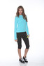 BloqUV Women's UPF 50+ Sun Protection 24/7 Athletic Top (Light Turquoise, Large)