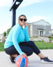BloqUV Women's UPF 50+ Sun Protection 24/7 Athletic Top (Light Turquoise, Large)