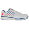 K-Swiss Men's Hypercourt Express 2 Tennis Shoe (Lucent White/Infinity/Scarlet Ibis)
